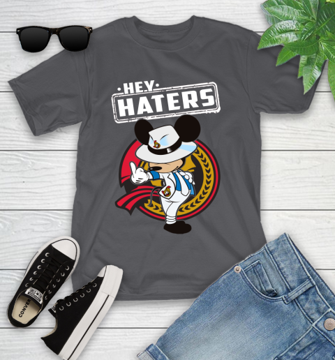 NHL Hey Haters Mickey Hockey Sports Ottawa Senators Youth T-Shirt 6