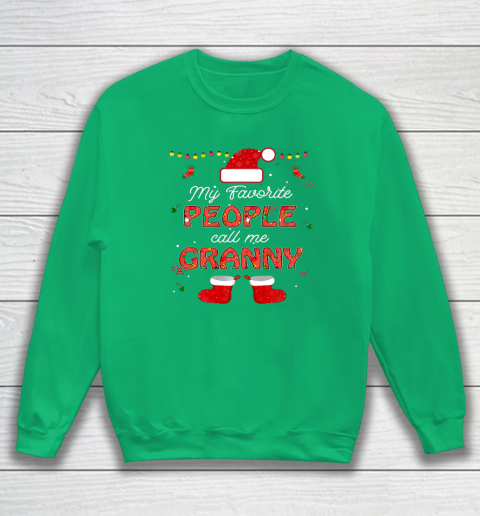 My Favorite People Call Me Granny Thanksgiving Christmas Sweatshirt 4