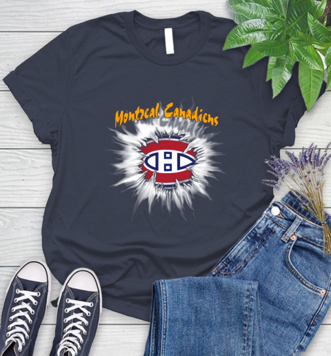 Montreal Canadiens NHL Hockey Adoring Fan Rip Sports Women's T-Shirt 14