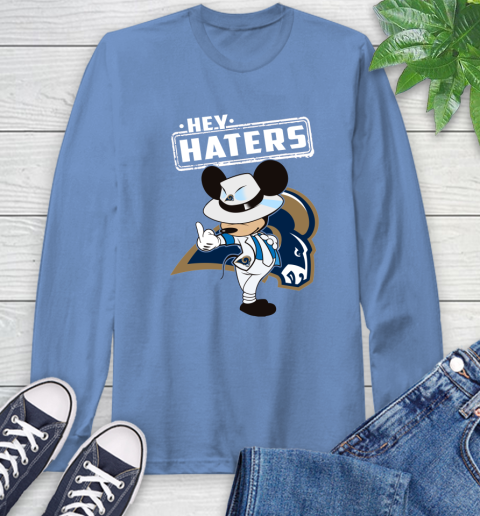 NFL Hey Haters Mickey Football Sports Los Angeles Rams Long Sleeve T-Shirt 12