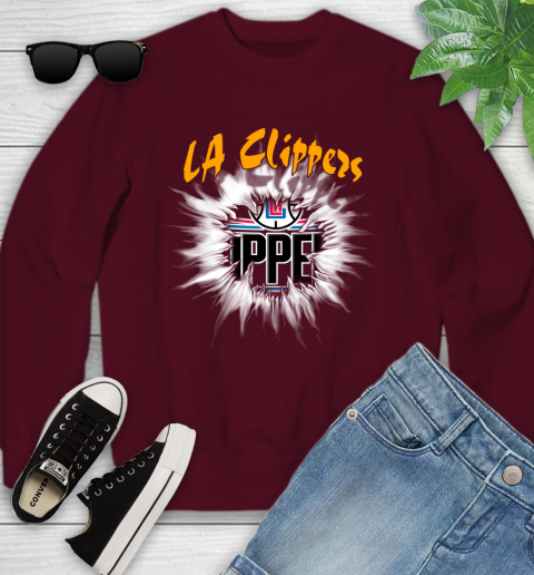 LA Clippers NBA Basketball Rip Sports Youth Sweatshirt 4