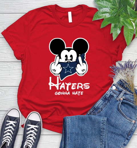 NFL Dallas Cowboys Haters Gonna Hate Mickey Mouse Disney Football T Shirt Women's T-Shirt 13