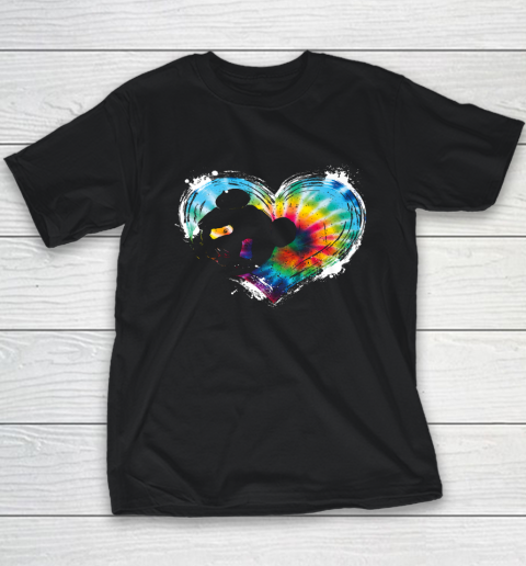 Valentine Day Panda Animal Lover Asian Bear Wildlife Tie Dye Youth T-Shirt 1