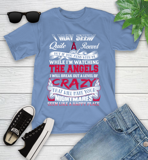 Los Angeles Angels MLB Baseball Don't Mess With Me While I'm Watching My Team Youth T-Shirt 15