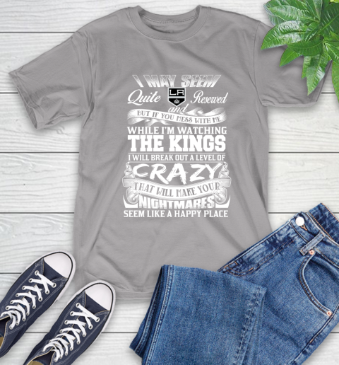 Los Angeles Kings NHL Hockey Don't Mess With Me While I'm Watching My Team T-Shirt 6