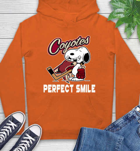 NHL Arizona Coyotes Snoopy Perfect Smile The Peanuts Movie Hockey T Shirt Hoodie 4