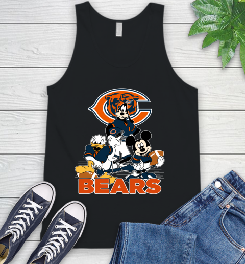 NFL Chicago Bears Mickey Mouse Donald Duck Goofy Football Shirt Tank Top