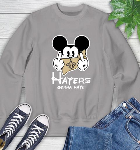 NFL New Orleans Saints Haters Gonna Hate Mickey Mouse Disney Football T Shirt Sweatshirt 5