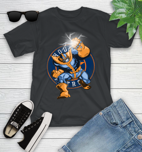 Houston Astros MLB Baseball Thanos Avengers Infinity War Marvel Youth T-Shirt