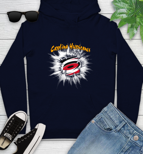 Carolina Hurricanes NHL Hockey Adoring Fan Rip Sports Youth Hoodie 3
