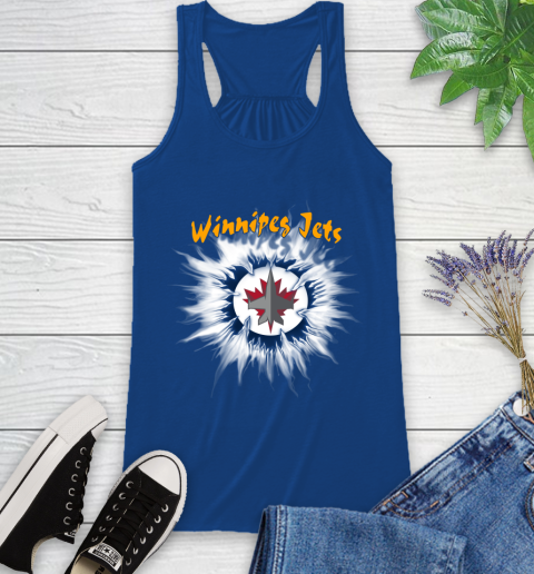 Winnipeg Jets NHL Hockey Adoring Fan Rip Sports Racerback Tank 8