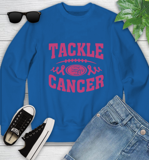 San Francisco 49ers Tackle Breast Cancer Youth Sweatshirt 8
