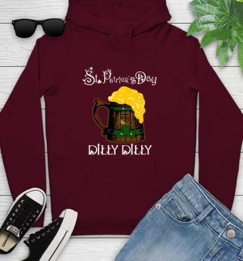NHL New York Rangers St Patrick's Day Dilly Dilly Beer Hockey Sports Youth Hoodie 7