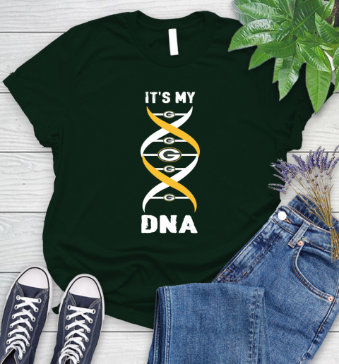 Green Bay Packers NFL Football It's My DNA Sports Women's T-Shirt 6