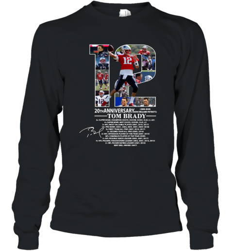 Loo Show Mens Tom Brady TB12 Long Sleeve T-Shirts Casual Men Tee