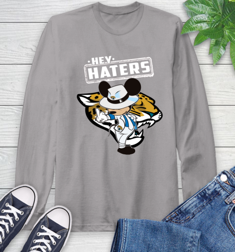NFL Hey Haters Mickey Football Sports Jacksonville Jaguars Long Sleeve T-Shirt 6