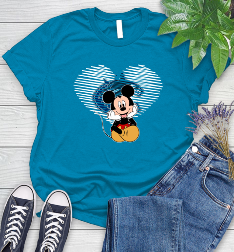 NHL Vancouver Canucks The Heart Mickey Mouse Disney Hockey Women's T-Shirt 10