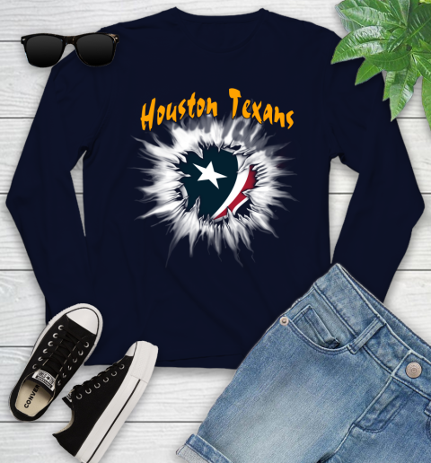 Houston Texans NFL Football Adoring Fan Rip Sports Youth Long Sleeve 2