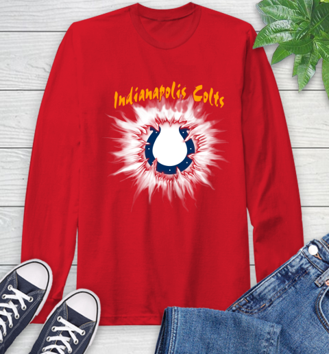Indianapolis Colts NFL Football Adoring Fan Rip Sports Long Sleeve T-Shirt 11