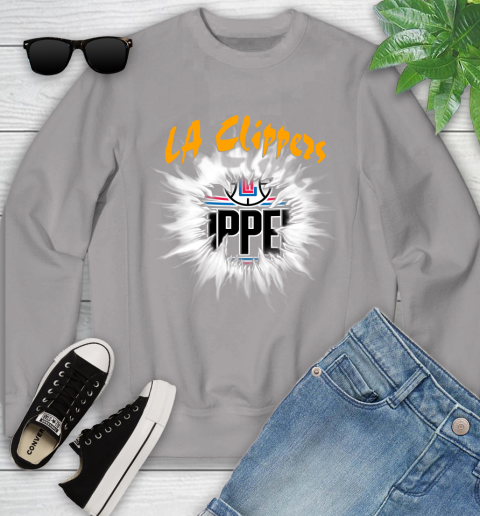LA Clippers NBA Basketball Rip Sports Youth Sweatshirt 3