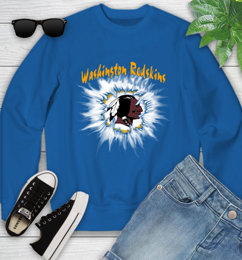 Washington Redskins NFL Football Adoring Fan Rip Sports Youth Sweatshirt 7