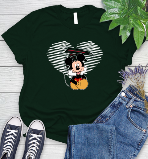 NFL Atlanta Falcons The Heart Mickey Mouse Disney Football T Shirt_000 Women's T-Shirt 6