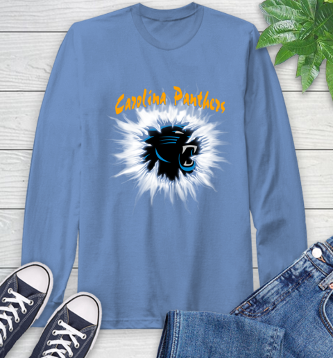 Carolina Panthers NFL Football Adoring Fan Rip Sports Long Sleeve T-Shirt 12