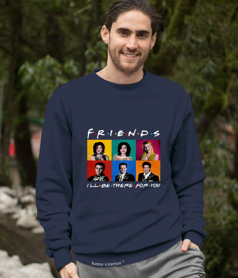 Classic Friends Tv Show Characters I'Ll Be There For You Vintage  T-shirt handmade