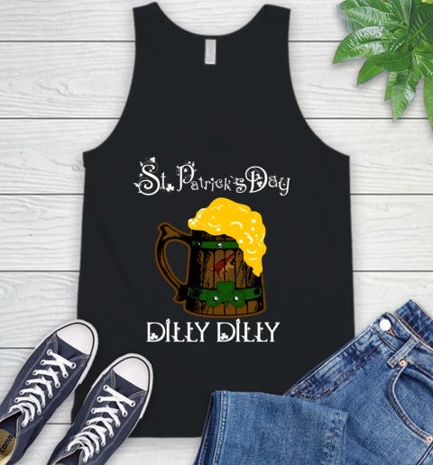 NHL Arizona Coyotes St Patrick's Day Dilly Dilly Beer Hockey Sports Tank Top