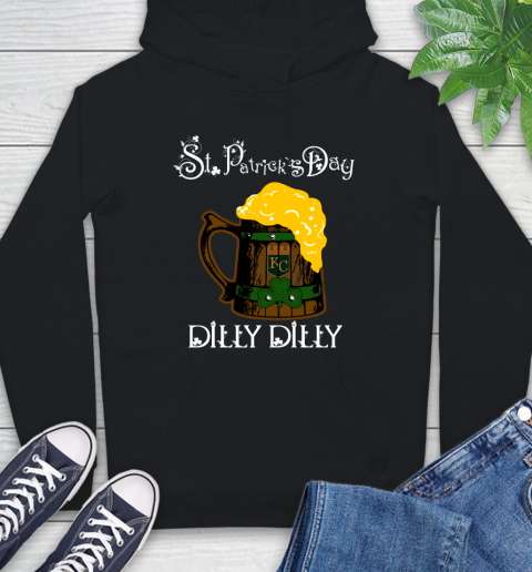 MLB Kansas City Royals St Patrick's Day Dilly Dilly Beer Baseball Sports Hoodie