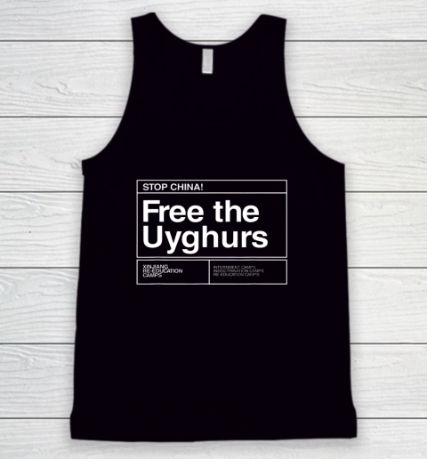Free the Uyghurs Stop China Tank Top