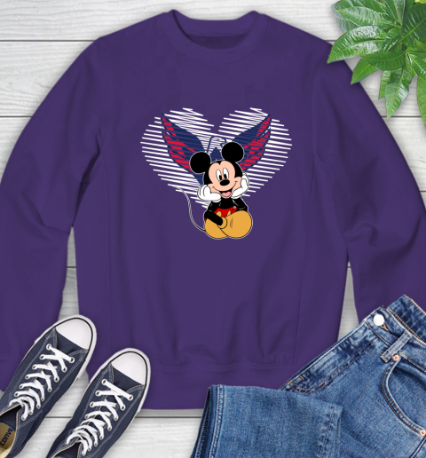 NHL Washington Capitals The Heart Mickey Mouse Disney Hockey Sweatshirt 4
