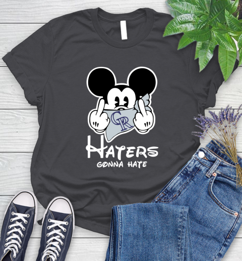 MLB Colorado Rockies Gonna Hate Mickey Mouse Disney Baseball T Shirt_000 Women's T-Shirt 8