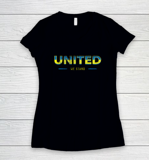 United We Stand Women's V-Neck T-Shirt