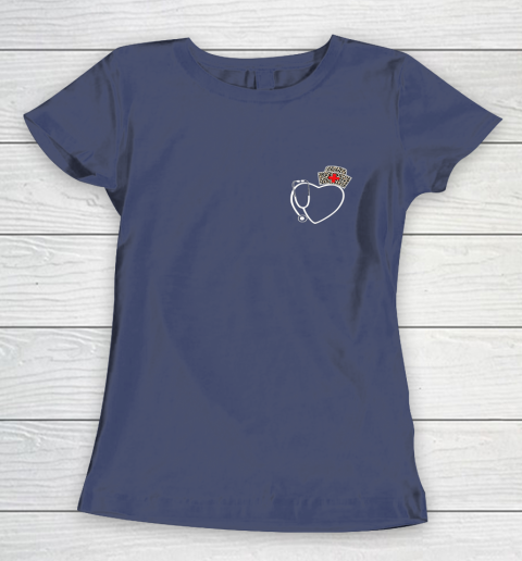 Heart Stethoscope Cute Love Nursing Gifts Valentine Day 2022 Women's T-Shirt 16