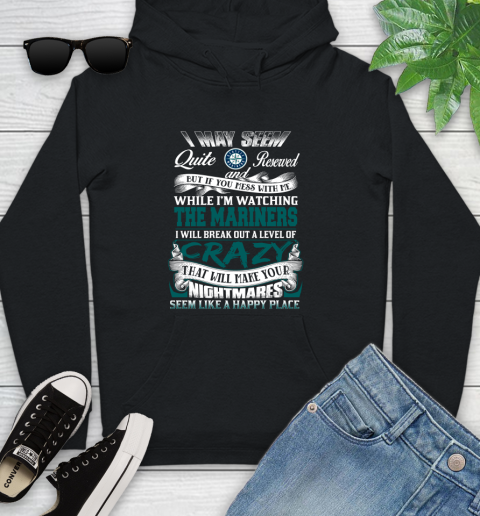 Seattle Mariners MLB Baseball Don't Mess With Me While I'm Watching My Team Youth Hoodie