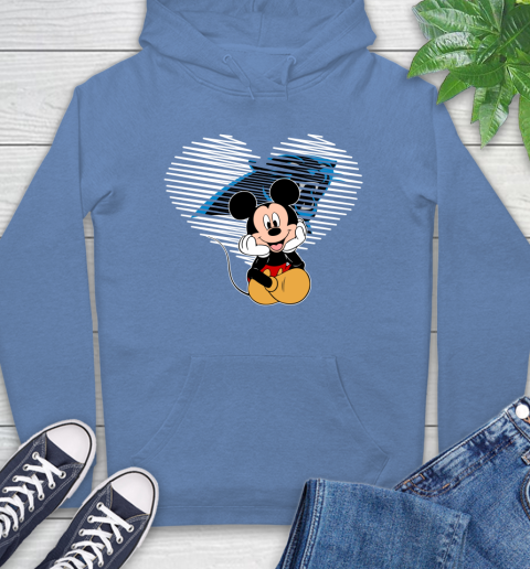 NFL Carolina Panthers The Heart Mickey Mouse Disney Football T Shirt_000 Hoodie 11