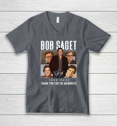 Bob Saget 1956  2022 Thank You For The Memories V-Neck T-Shirt 3