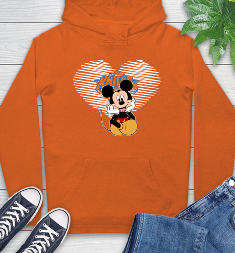 NBA New York Knicks The Heart Mickey Mouse Disney Basketball Hoodie 4