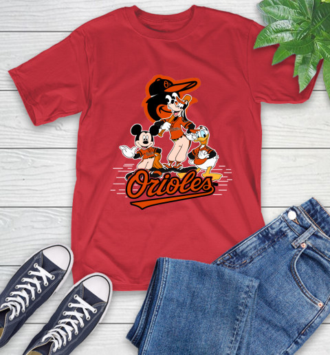 MLB Baltimore Orioles Mickey Mouse Donald Duck Goofy Baseball T Shirt T-Shirt 11