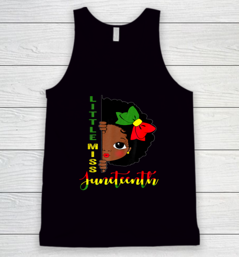 Black Girl, Women Shirt Little Miss Juneteenth Girl Toddler Black History Month Tank Top