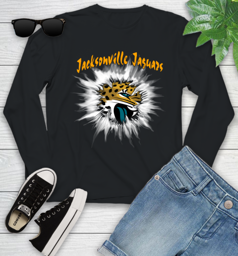 Jacksonville Jaguars NFL Football Adoring Fan Rip Sports Youth Long Sleeve