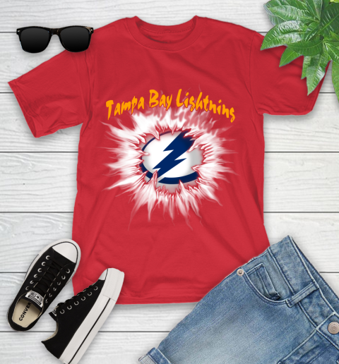 Tampa Bay Lightning NHL Hockey Adoring Fan Rip Sports Youth T-Shirt 13