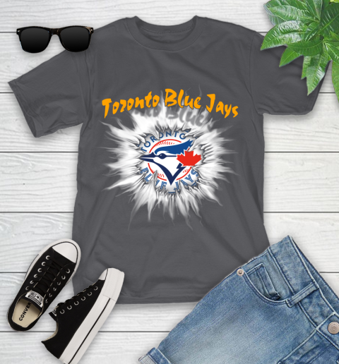 Toronto Blue Jays MLB Baseball Adoring Fan Rip Sports Youth T-Shirt 6