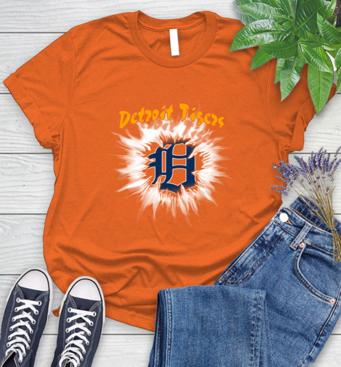 Detroit Tigers MLB Baseball Adoring Fan Rip Sports Women's T-Shirt 3