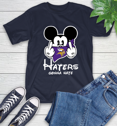 NFL Minnesota Vikings Haters Gonna Hate Mickey Mouse Disney Football T Shirt T-Shirt 3