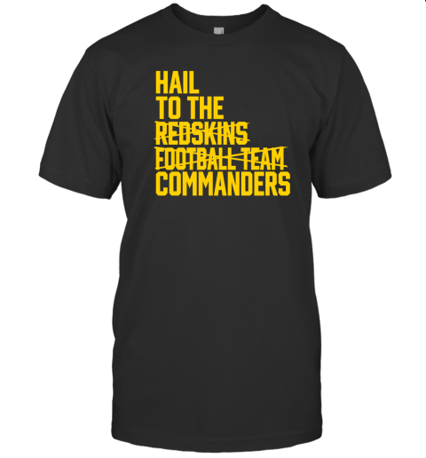 Jp Finlay Hail To The Redskins Football Team Commanders T-Shirt