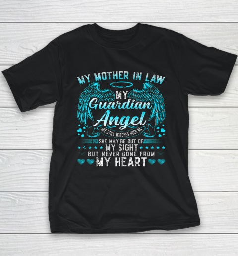 My Mother In Law Guardian Angel Memorial Remembrance Youth T-Shirt