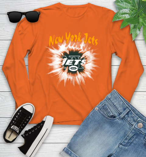 New York Jets NFL Football Adoring Fan Rip Sports Youth Long Sleeve 3