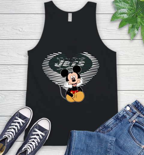 NFL New York Jets The Heart Mickey Mouse Disney Football T Shirt_000 Tank Top